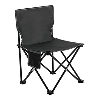 小麥購物 露營折疊椅 附收納束袋 G089 中 800g, 黑色, 1個