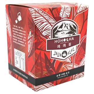 HOHOCHA 喝喝茶 三角立體茶包 台茶18號 紅玉 (12入), 3g, 1盒