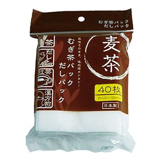 komoda 麥茶濾袋 40枚入 約120x95mm 日本制, 1包, 白色