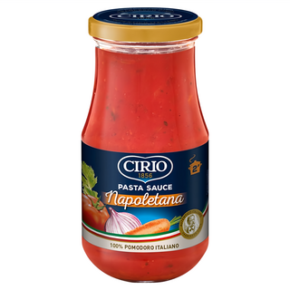 CIRIO 經典拿坡里紅醬, 嚴選番茄, 蔬菜調製, 不含防腐劑, 省時便利, 享受義式風味, 420g, 1罐