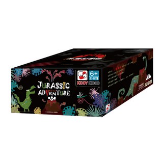 KIDDY KIDDO 綺迪樂 侏羅紀冒險 桌遊 Set 內含20隻精緻小恐龍 附火山熔岩, 1組