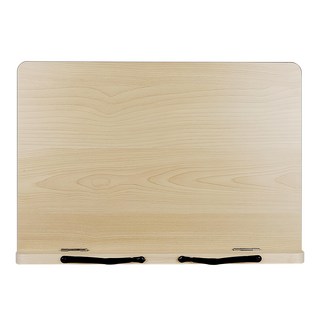 Tamsaa 閱讀架 6階段角度可調整 防滑橡膠 MDF木材, 大(400 x 280 x 30mm), 木頭色