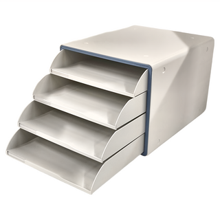 SYSmAX 彩邊開放式A4資料櫃 薄荷藍 韓國原裝, 4層