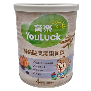 YouLuck 育樂 黑棗麥精, 促進食慾 排便順暢 4個月以上寶寶適用, 黑棗, 280g, 1罐