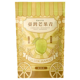菓青市集 愛文芒果青 嚴選台灣 無添加防腐劑/色素/香精 天然順口, 180g, 1包