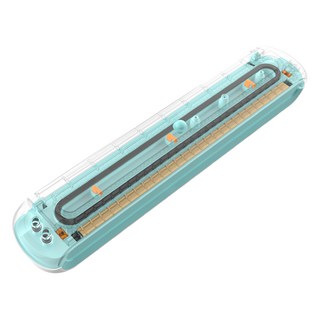 豪割達人 透明上蓋智能保鮮抽真空機 淺藍色 附真空袋 大 5個 + 小 10個, SX-360