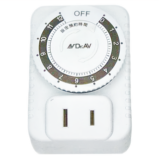 Dr.AV 聖岡科技 太簡單節能定時器 7.5 x 5 x 6cm 70g JR-1212, 1個
