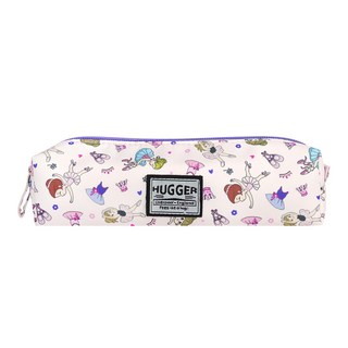 HUGGER 筆袋 大容量收納文具 高密度尼龍布 防潑水, 芭蕾舞, 1個