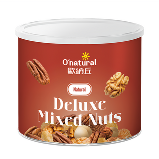 O'natural 歐納丘 Deluxe 典藏五堅果, 低溫烘焙, 富含膳食纖維, 150g, 1罐