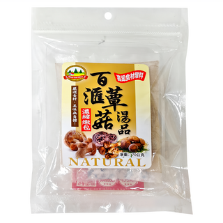 WON LAI WON 旺來旺 百匯蕈菇湯品燉包 高級食材原料 嚴選食材美味無負擔 NATURAL, 70g, 1包
