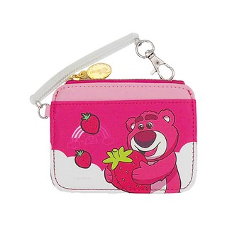 TOY STORY 玩具總動員 迪士尼 皮質多功能證件套 熊抱哥,伸縮彈簧繩 正版授權, LODC190-1, 1個