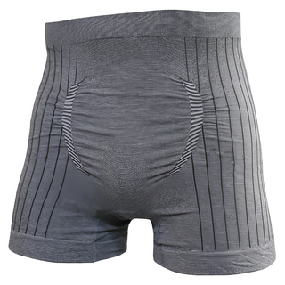 AREX SPORT 超彈力男中腰竹炭四角運動內褲, L, 灰