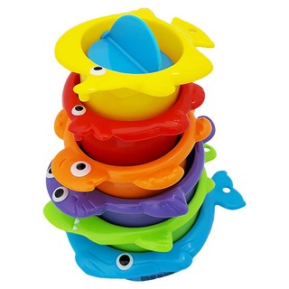 Miniland 海洋動物沙灘組 鮮豔顏色刺激幼童感官 提升孩子小手穩定度, 洗澡玩樂組 多色, 176g, 1組