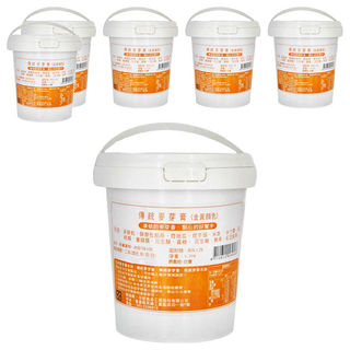 GT 谷統食品 傳統麥芽膏（金黃顏色）, 濃郁的麥芽香，點心的好幫手, 1.2kg, 6罐