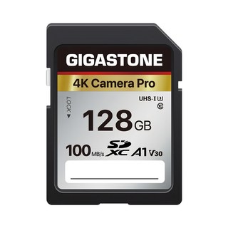 GIGASTONE 立達 SDXC SD UHS-I U3 A1 V30 4K 高速記憶卡 傳輸速度達 100MB/s 防水防震防X光, 128GB, 1個