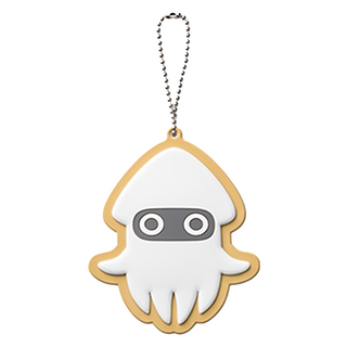 Nintendo 任天堂 魷魷軟膠吊飾 82 x 72 x 5mm, 卡通造型趣味吊飾, 1個