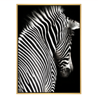 斑馬II 掛畫, 木色