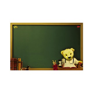 3M Post-it 利貼 大型熊熊系列 可再貼備忘板 558L-B, 綠色, 1個, 1個