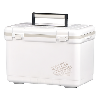 SHINWA 伸和 Holiday保冷冰箱 一體成型超厚實隔層 特殊軟材質提手 戶外露營/釣魚/烤肉適用, 白色, 22L