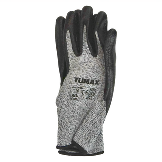 TUMAX 專業級工用防切割耐磨安全手套, L, TU-51504, 1雙, 灰色 + 黑色