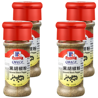 McCormick 味好美 黑胡椒粉 純天然香料 無添加人工添加物, 30g, 4瓶