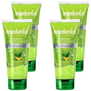 medimix 阿育吠陀青檸去角質潔顏凝露 深層清潔毛孔, 150ml, 4條