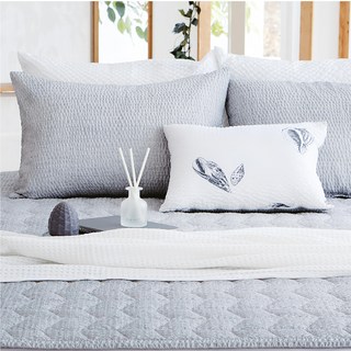 comet 泡泡紗床墊 附固定鬆緊帶, 灰色