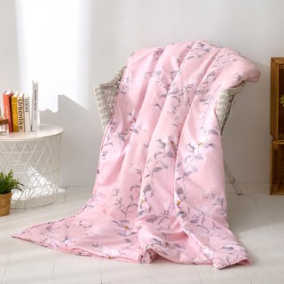 J-bedtime 床寢時光 舒柔棉四季被 涼被 R6918M 台灣製, 質感花韻 粉色