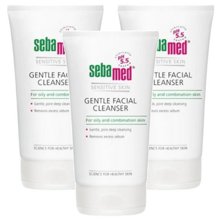 sebamed 施巴 深層淨透潔面露 溫和護膚 pH5.5保護膜, 150ml, 3件