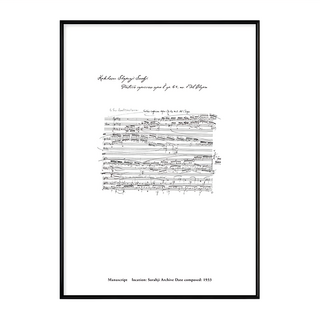 跳動的樂譜 1933手稿, 黑框