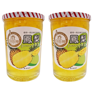 自由神 鳳梨果醬 不含人工色素 台灣原產, 450g, 2罐