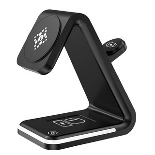 ASPOR USBType-C 四合一磁吸無線充電座 (A533) 15W，支援多角度充電，簡約時尚, 1個