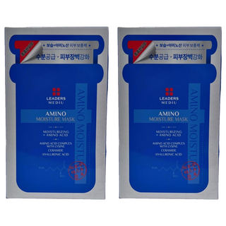 LEADERS 麗得姿 胺基酸保濕面膜 柔軟貼合肌膚的Tencel cupro纖維布料, 10片, 2組