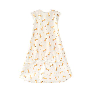 babyclo 多功能防水無袖圍兜, 拉鍊款, 優質布料, 棕色長頸鹿款, 1件