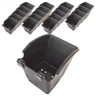 小美紀 花牆單掛盆 75H-2, 盆內內徑(8 x 6.5cm), 黑色, 20個