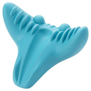 BeOK 頸椎指壓按摩器 家用頸部按摩枕 湖藍色 記憶棉 舒緩肩頸, 單一商品