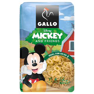 GALLO 公雞牌 米奇造型義大利麵, 300g, 1包