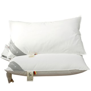 理享家 好好睡枕芯 羽絨 中枕 柔軟舒適, 白色, 60x33x13cm, 1個