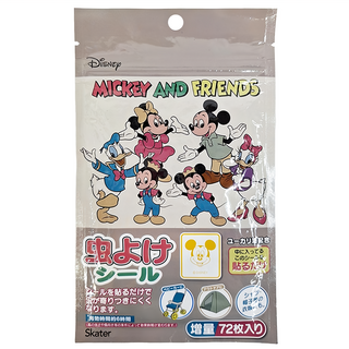 Skater 精油驅蟲貼片 MICKEY AND FRIENDS 72片, 1包