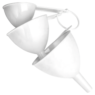 Premier 漏斗3件套, PP塑料材質, 白色, 1組