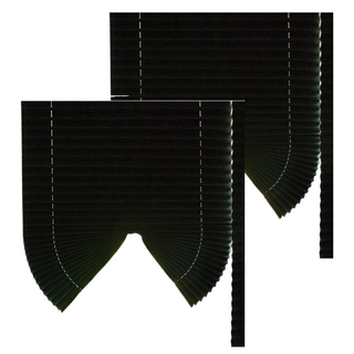 The Zari 黏貼式萬用遮光窗簾 Set 2個, 90 x 240cm, 黑色