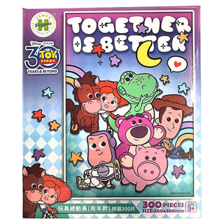HUNDRED PICTURES 百耘圖 拼圖 300片 兒童益智玩具, Toy Story 玩具總動員 周年款, 1盒
