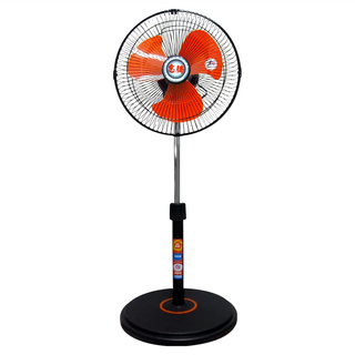 惠騰家電 360度旋轉塑膠葉立扇, 12吋, 三段風速調整, 可伸縮調整高度, FR-1258
