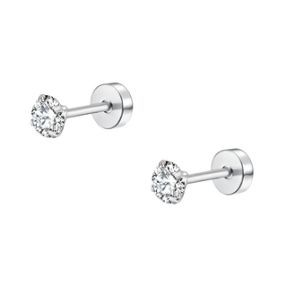 THUNDERS桑德斯 鎖式耳環, 潮有型彩色雙鋯石鑽