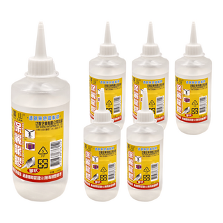 FU SAN 富山 保麗龍膠 透明無色膠狀, 250ml, 6瓶