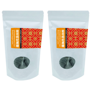 好日好食 手工菊花枸杞黑糖 真材實料 暖心暖胃好舒壓, 38g, 8顆, 2袋