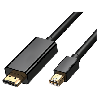 Neon 台灣霓虹 Mini DP轉HDMI轉接線 1.8m EDH4, 高清影音傳輸, 台灣製造, 1條