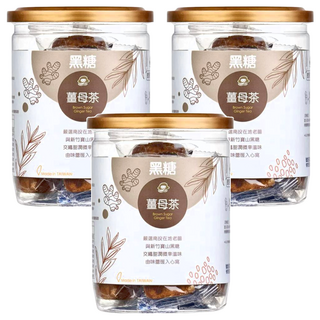 蜜思朵 黑糖薑母茶 嚴選南投老薑與新竹寶山黑糖, 17g, 12入, 3罐
