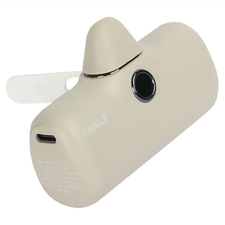 Iwalk Battery 口袋充電寶Pro閃充行動電源 Lightning Type-C 支架版 原廠保固, LPS001L, 奶茶