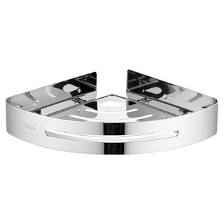 Kyhome 304不鏽鋼浴室三角置物架/壁掛轉角架/免打孔收納架, 1個, 銀色